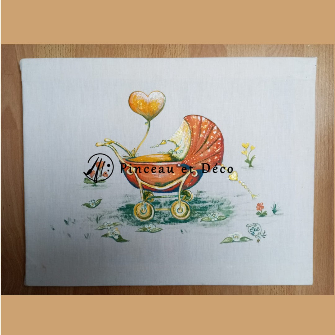 Landau orange citrouille